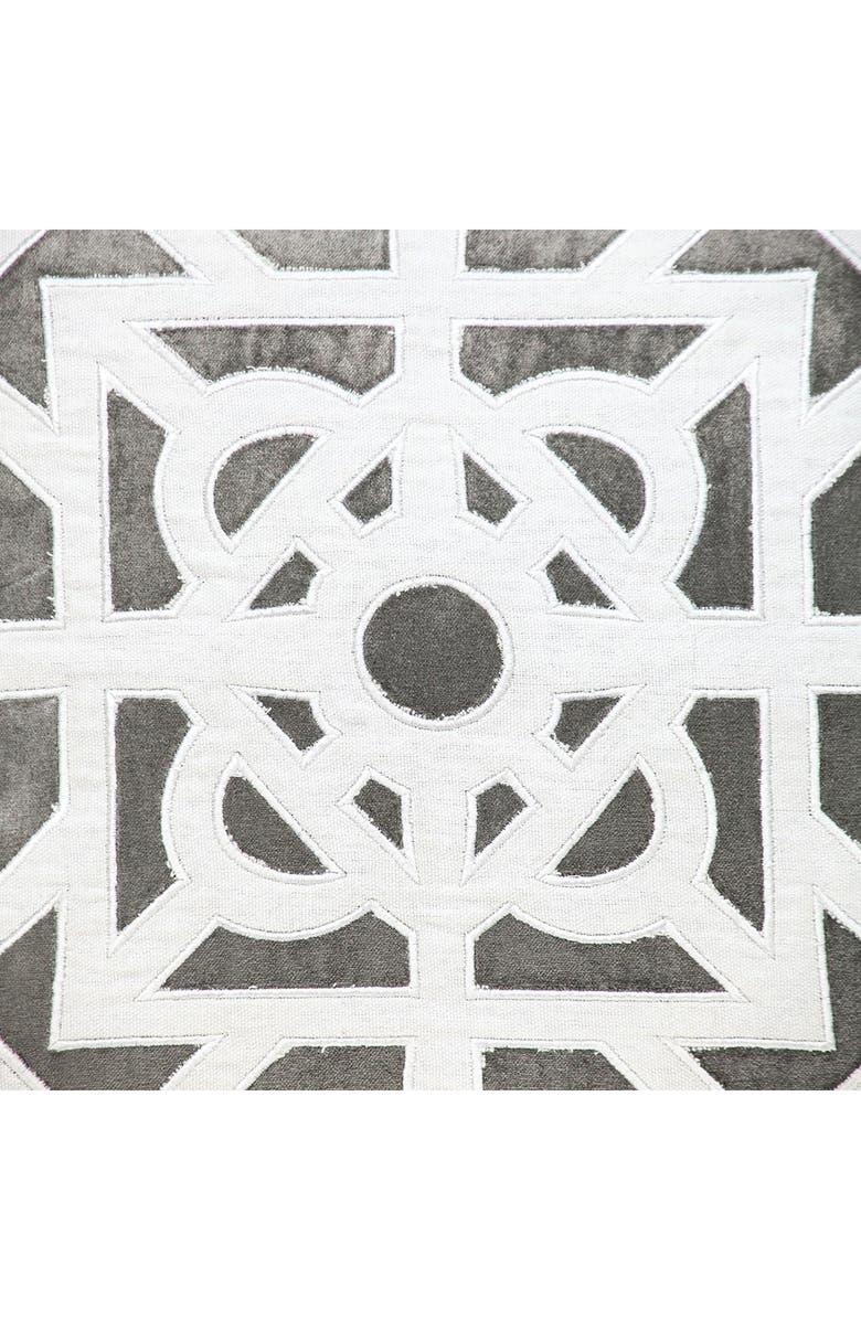 PARKLAND COLLECTION Hazel Geometric Accent Pillow, Alternate, color, Gray