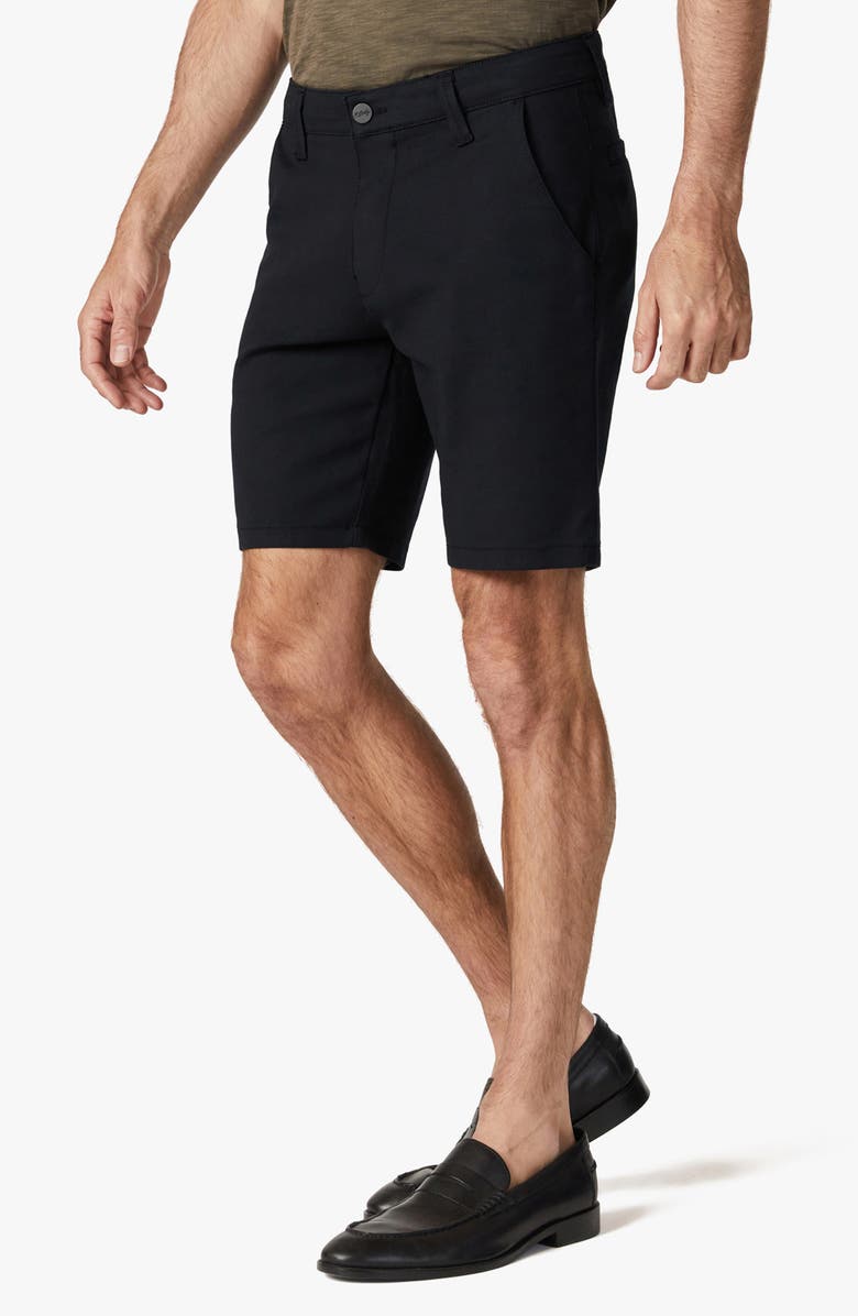 34 Heritage Arizona Stretch Cotton Blend Chino Shorts, Alternate, color, Black High Flyer