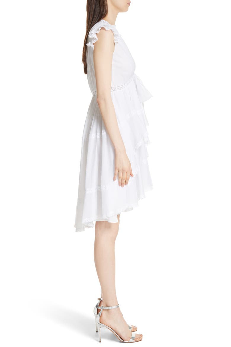 Jourdana Crochet Trim Dress, Alternate, color, BRIGHT LIGHT