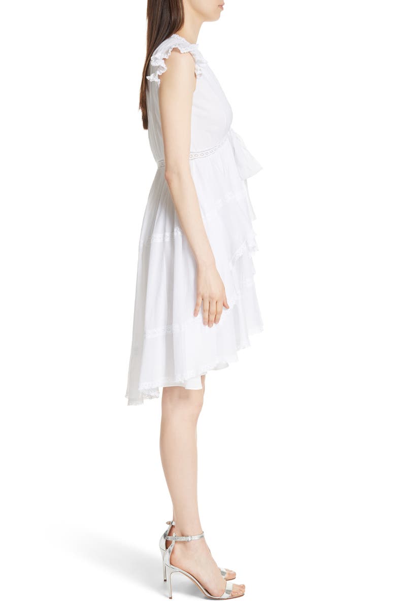 Cinq à Sept Jourdana Crochet Trim Dress, Alternate, color, 