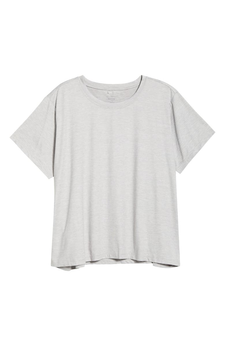 Lysse Perfect Box Cut T-Shirt, Alternate, color, Light Grey Melange