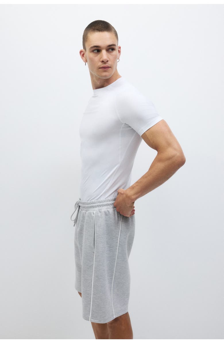 H&M Loose Fit Sports Shorts With Drymove, Main, color, Light Gray Melange