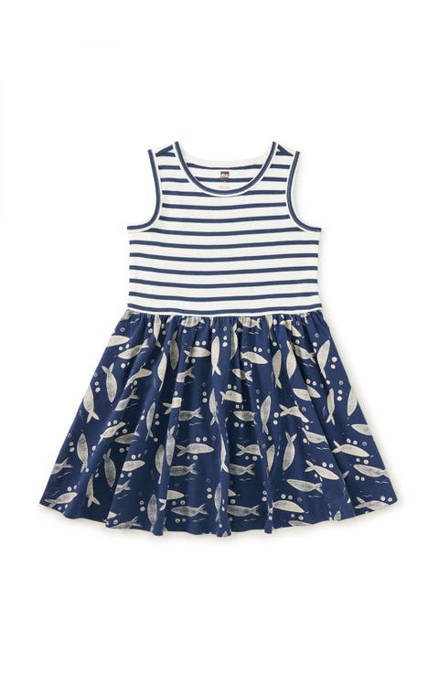 Print Mix Tank Skirted Dress (Little Kid, Big Kid)