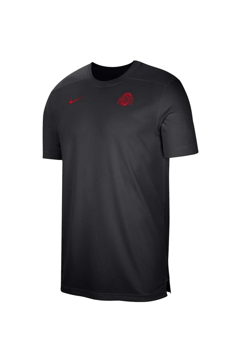 Men's Nike  Black Ohio State Buckeyes Sideline Coaches Performance Top, Alternate, color, Black