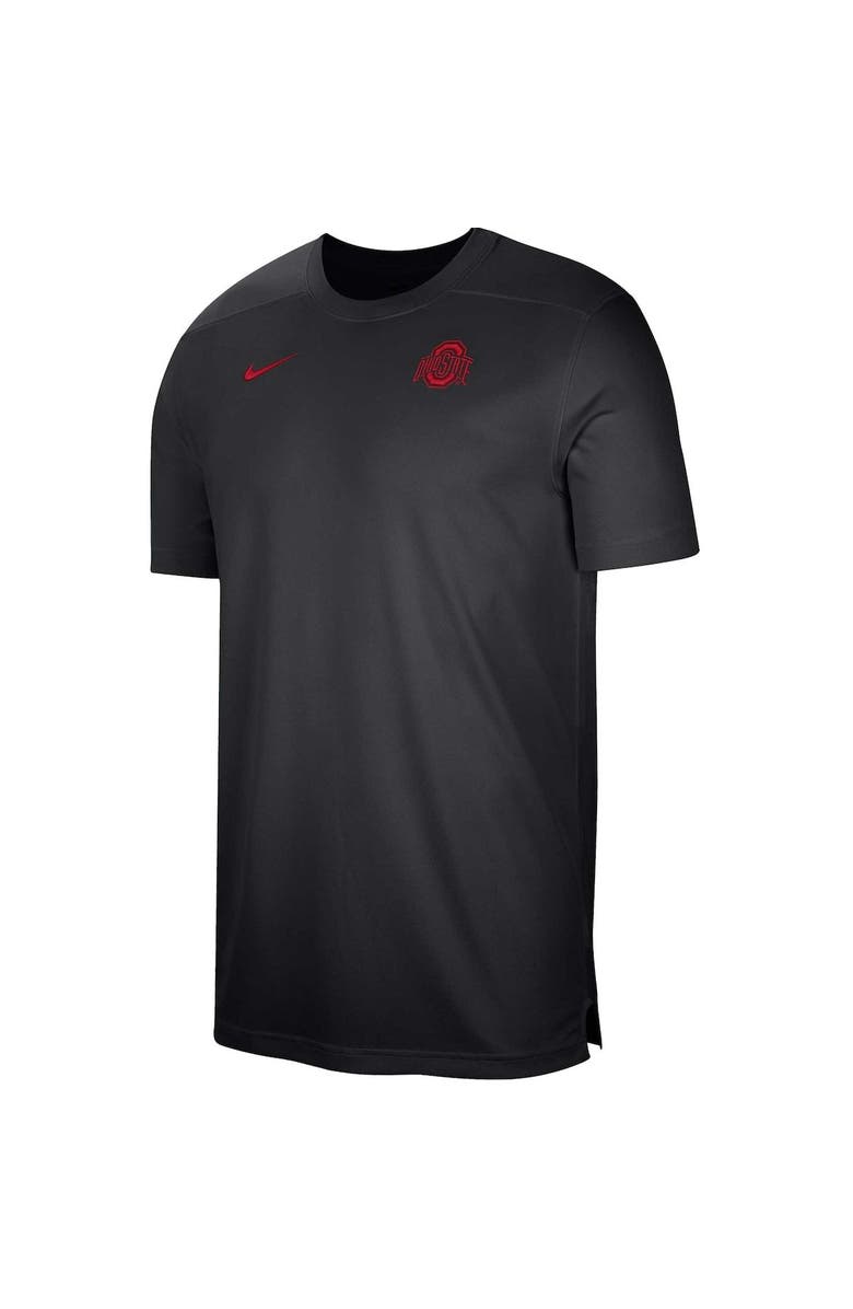 Nike Men's Nike Black Ohio State Buckeyes Sideline Coaches Performance Top, Alternate, color,