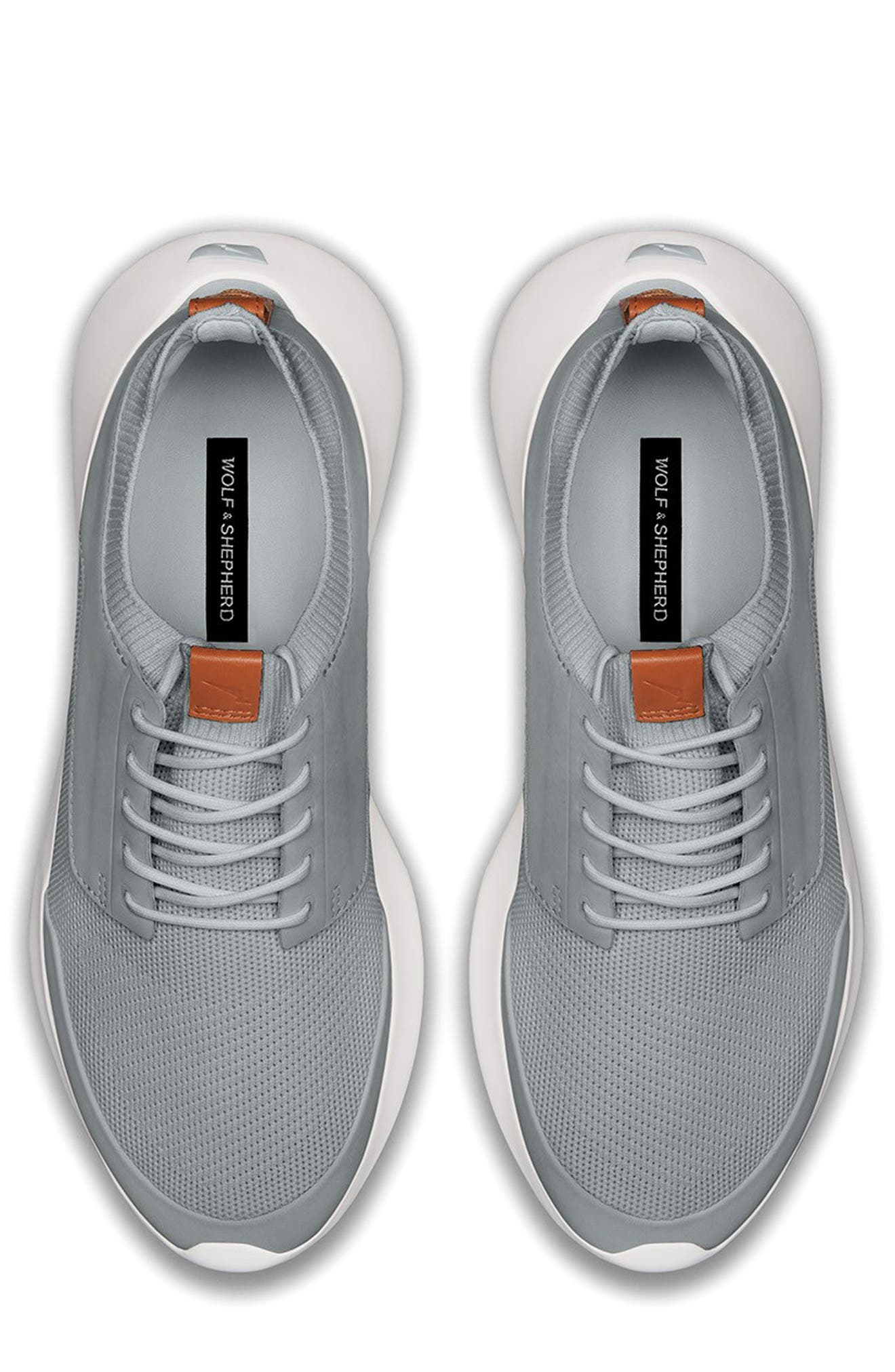 Wolf & Shepherd Toro Swiftknit Sneaker, Alternate, color, Gray / White