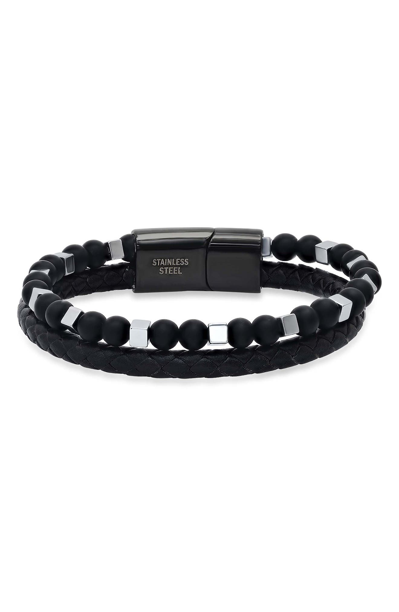 Men's Braided Leather Bracelet
