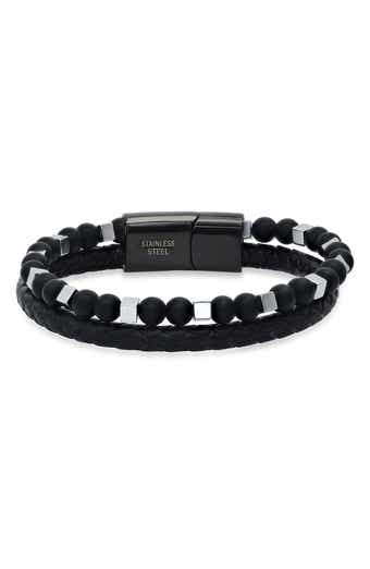 Men's Braided Leather Bracelet