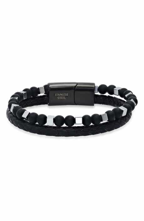 Men's Braided Leather Bracelet