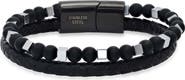 STEELTIME Men's Braided Leather Bracelet
