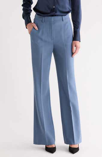 Theory Demitira High Waist Flare Leg Pants