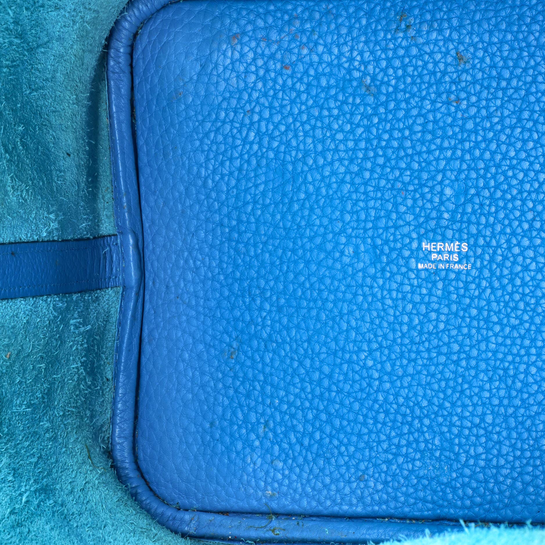 Pre-Owned Hermes Picotin Lock Bag Clemence MM, Alternate, color, Bleu Zanzibar