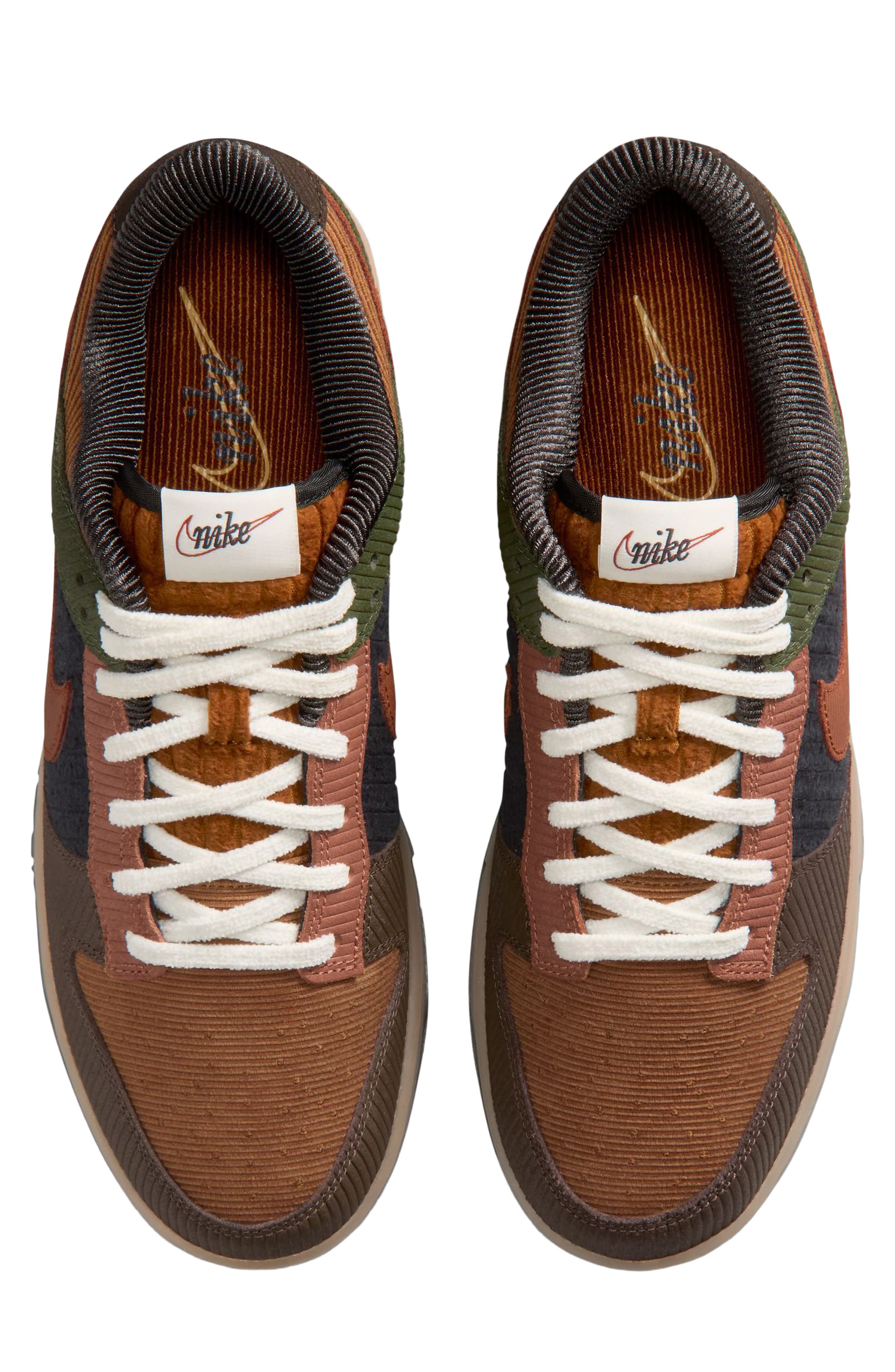 Dunk Low Basketball Sneaker, Alternate, color, BRITISH TAN/ CARGO KHAKI