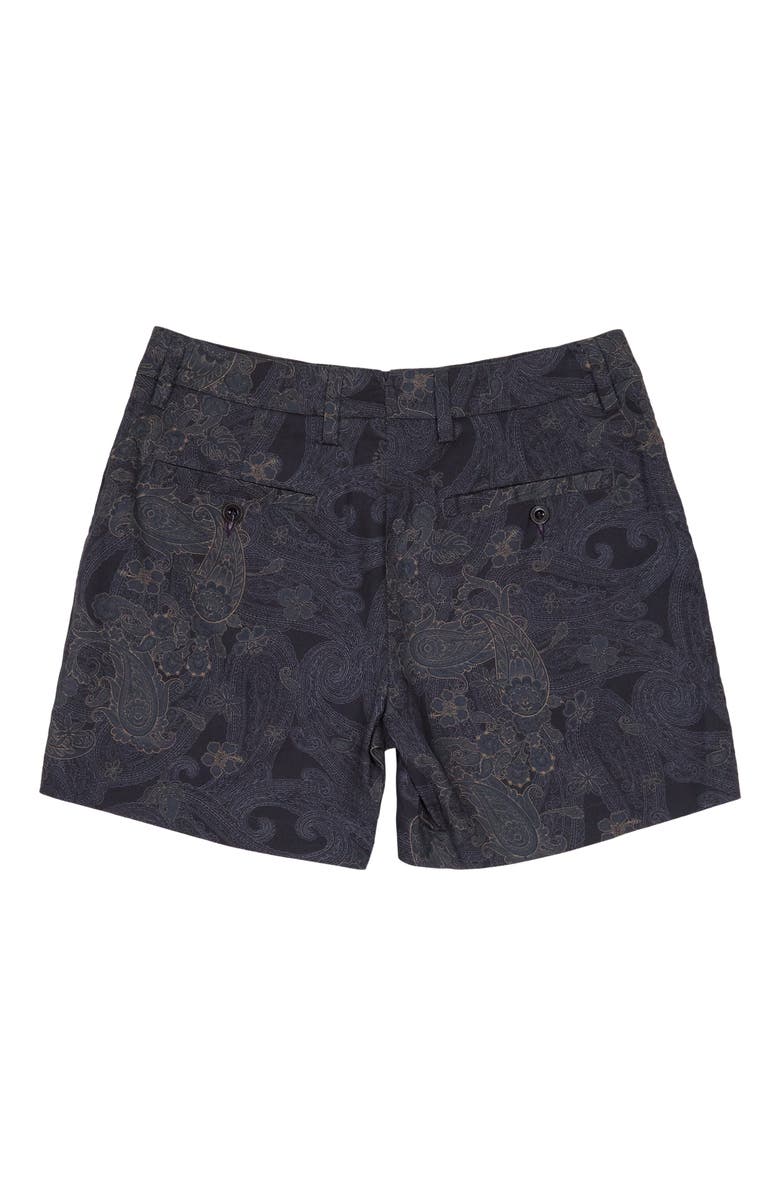 Lords of Harlech Paisley Explosion Womens Tailored Short, Alternate, color, Paisley Explosion Black