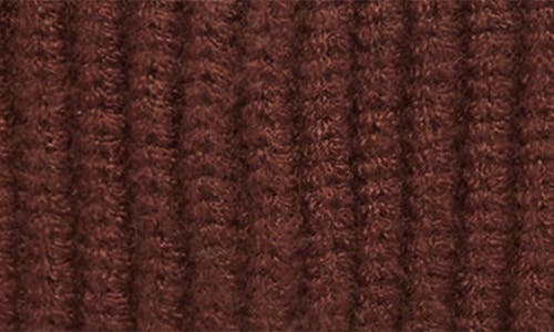 Mango Rib Cuff Beanie In Burnt Orange
