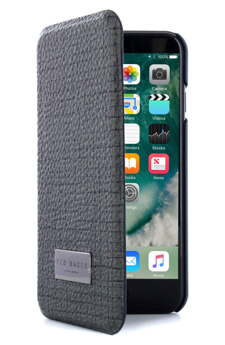 Ted Baker London iPhone 6/6s/7/8 & 6/6s/7/8 Plus Card Slot Folio Case, Alternate, color, 
