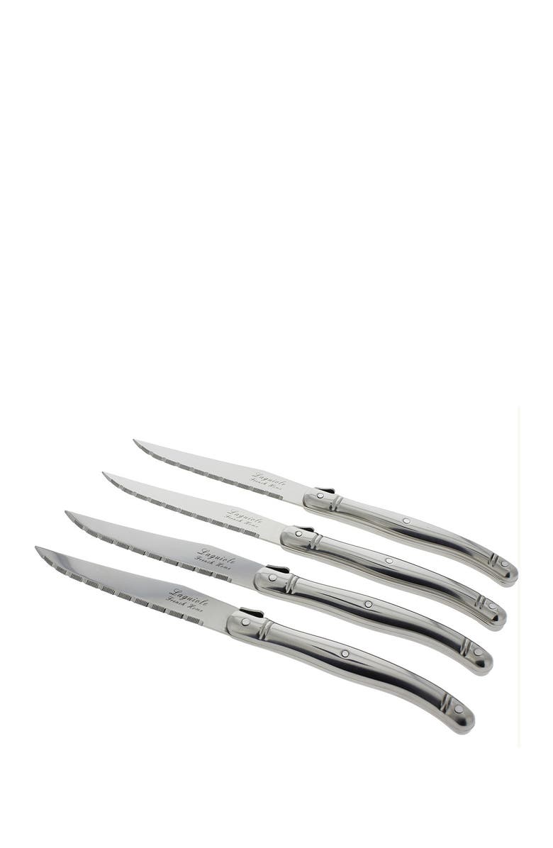 FRENCH HOME Laguiole Stainless Steel Steak Knives - Set of 4, Main, color, Silver