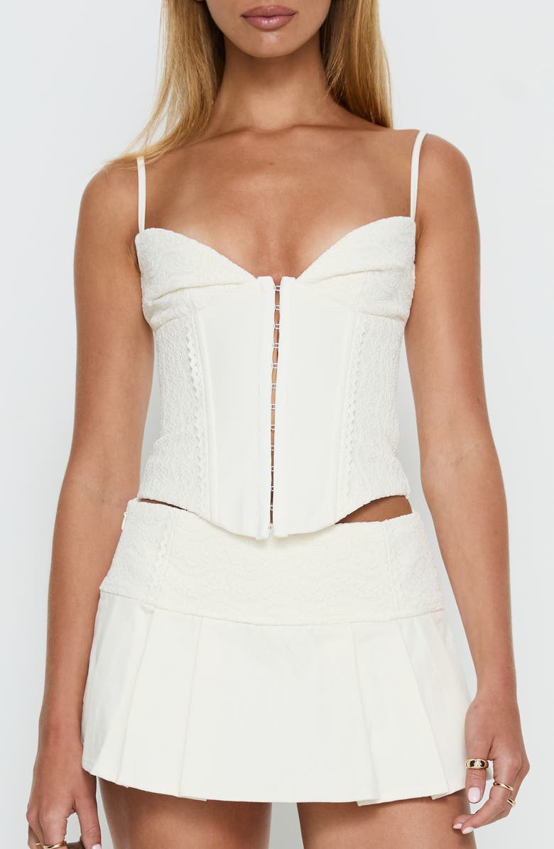 Princess Polly Francee Lace Corset Top, Main, color, 
