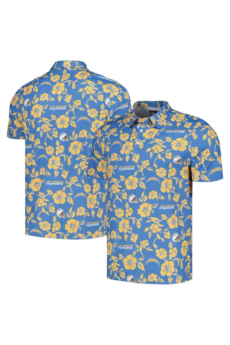 Men's Reyn Spooner Powder Blue Los Angeles Chargers Pua Performance Polo, Main, color, Powder Blue