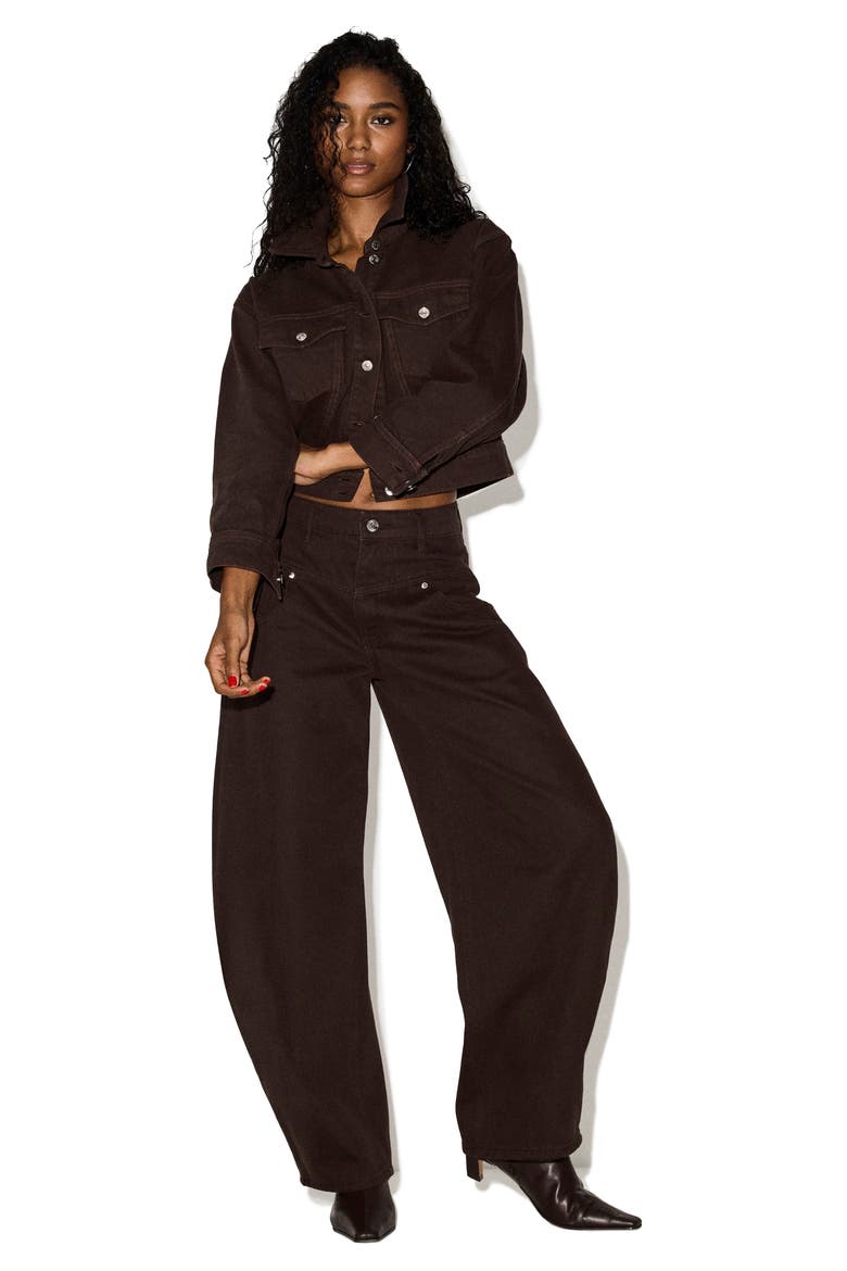 The Tribeca High Waist Balloon Leg Jeans, Alternate, color, ESPRESSO