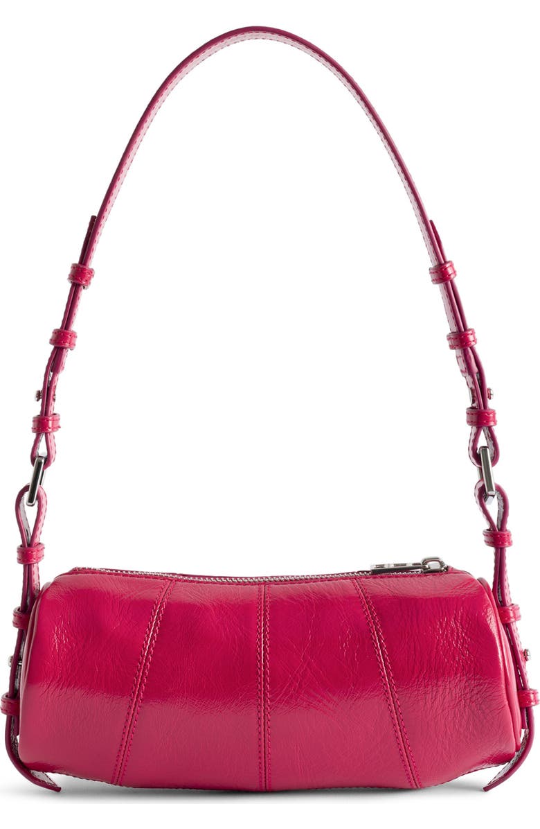Zadig & Voltaire Le Roudoudou Patent Leather Shoulder Bag, Alternate, color, Podium