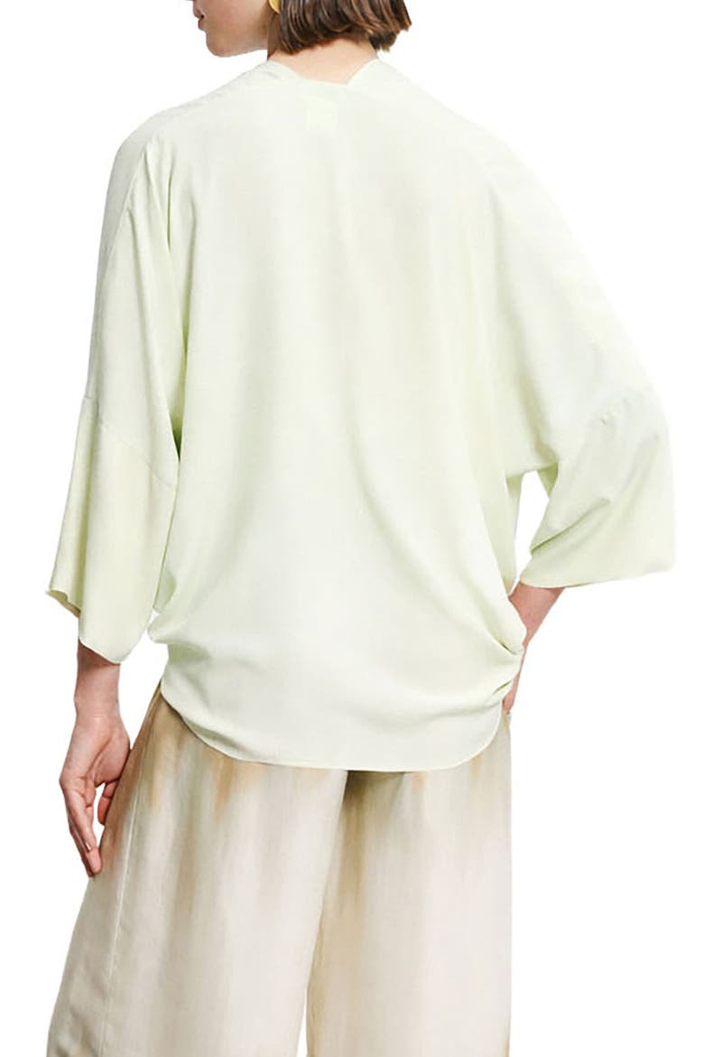 Silk Blend Relaxed Fit Jacket, Alternate, color, Mint