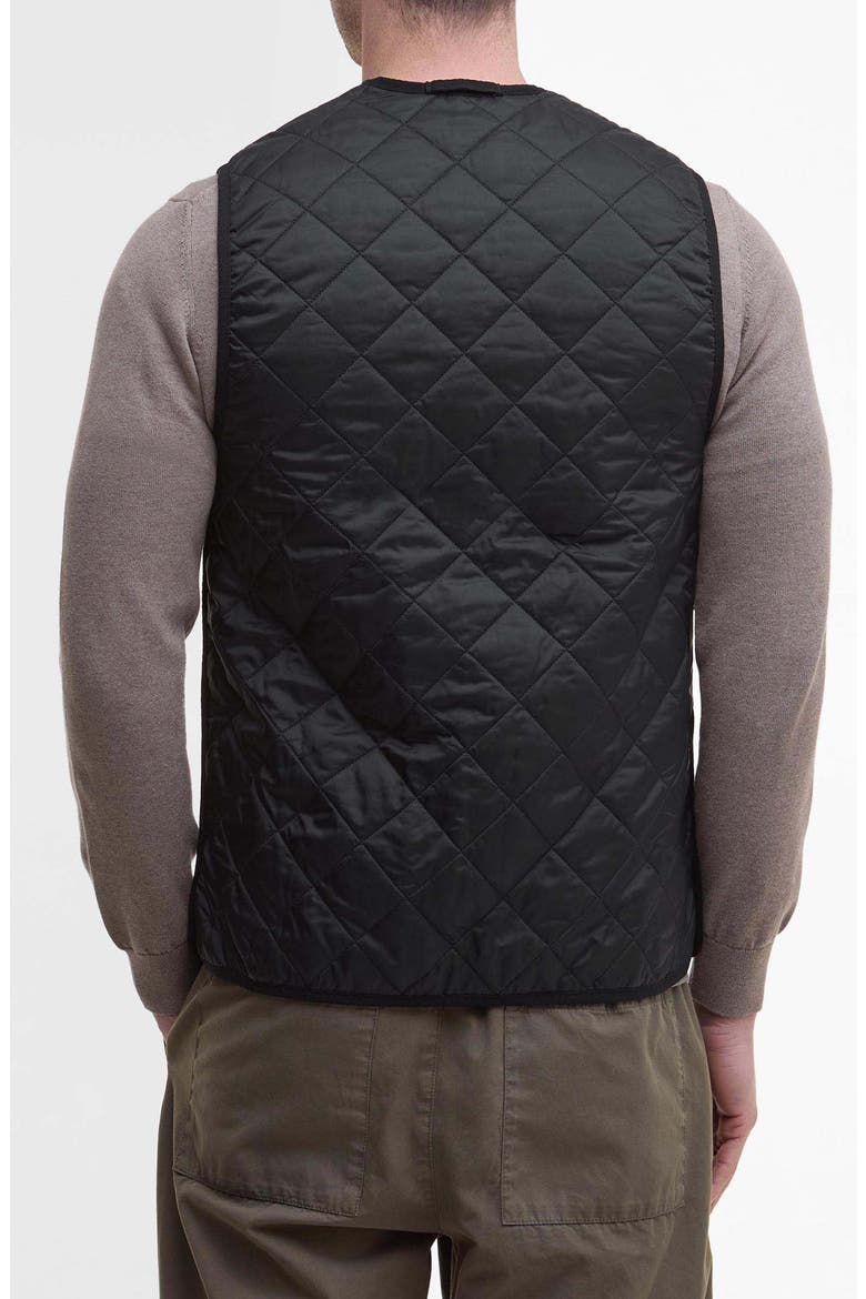Zip Line Quilted Vest, Alternate, color, BLACK/ MODERN