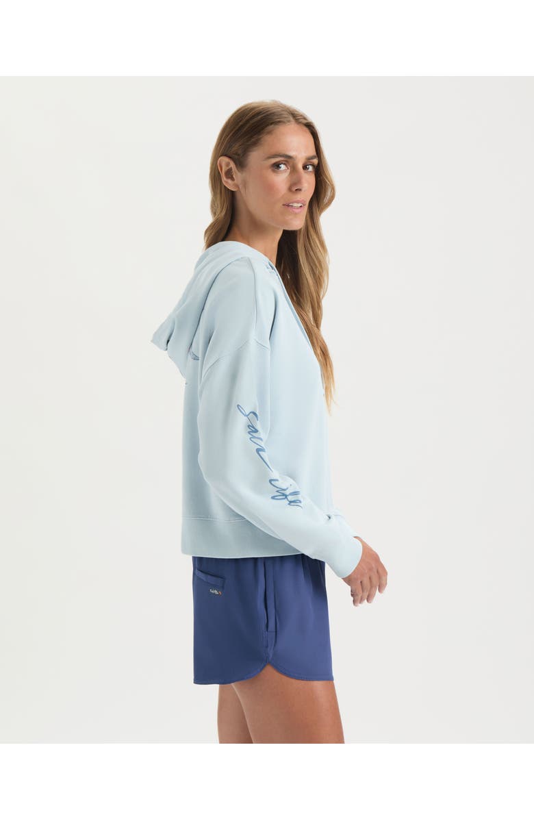 Salt Life Mahi Bloom Cropped Hoodie, Alternate, color, Mist