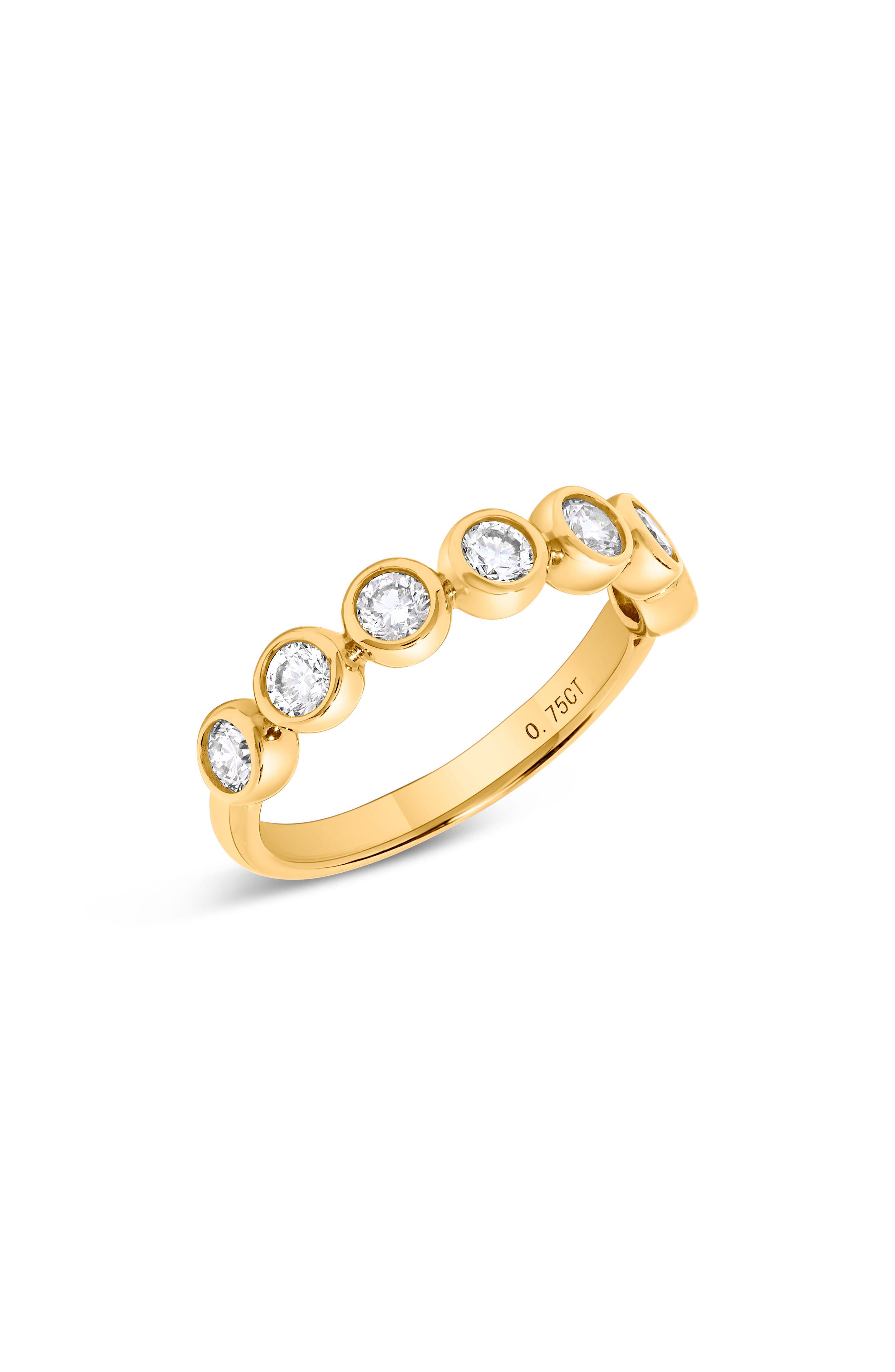 H.J. Namdar Bezel Set Diamond Stacking Ring - 0.75ct. (Women ...