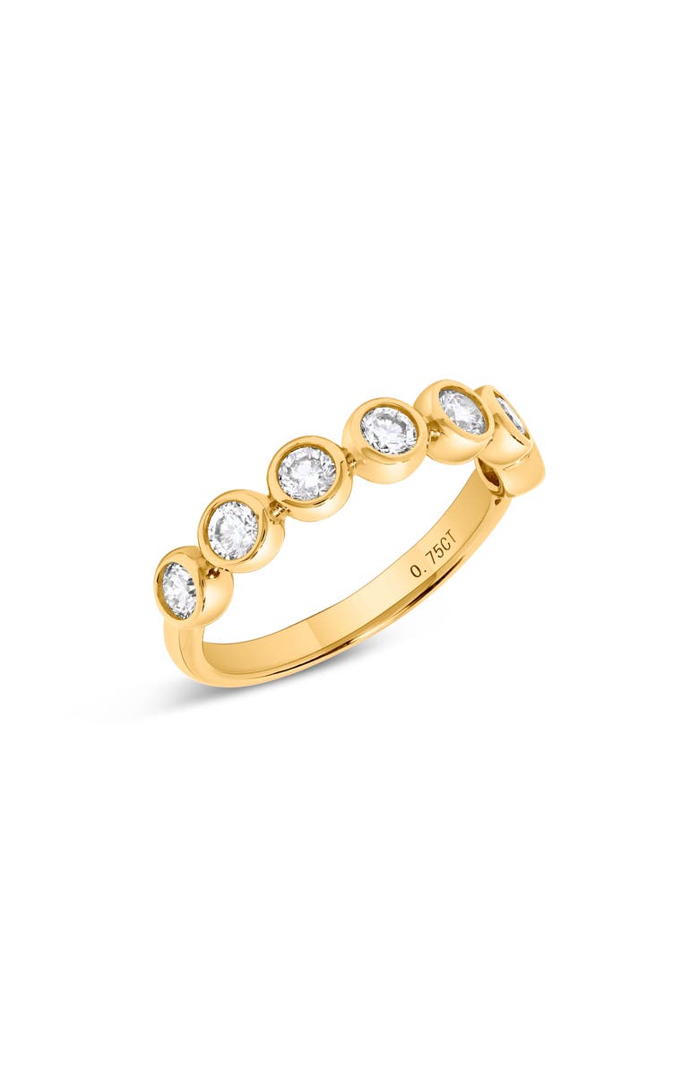 H.J. Namdar Bezel Set Diamond Stacking Ring - 0.75ct., Alternate, color,