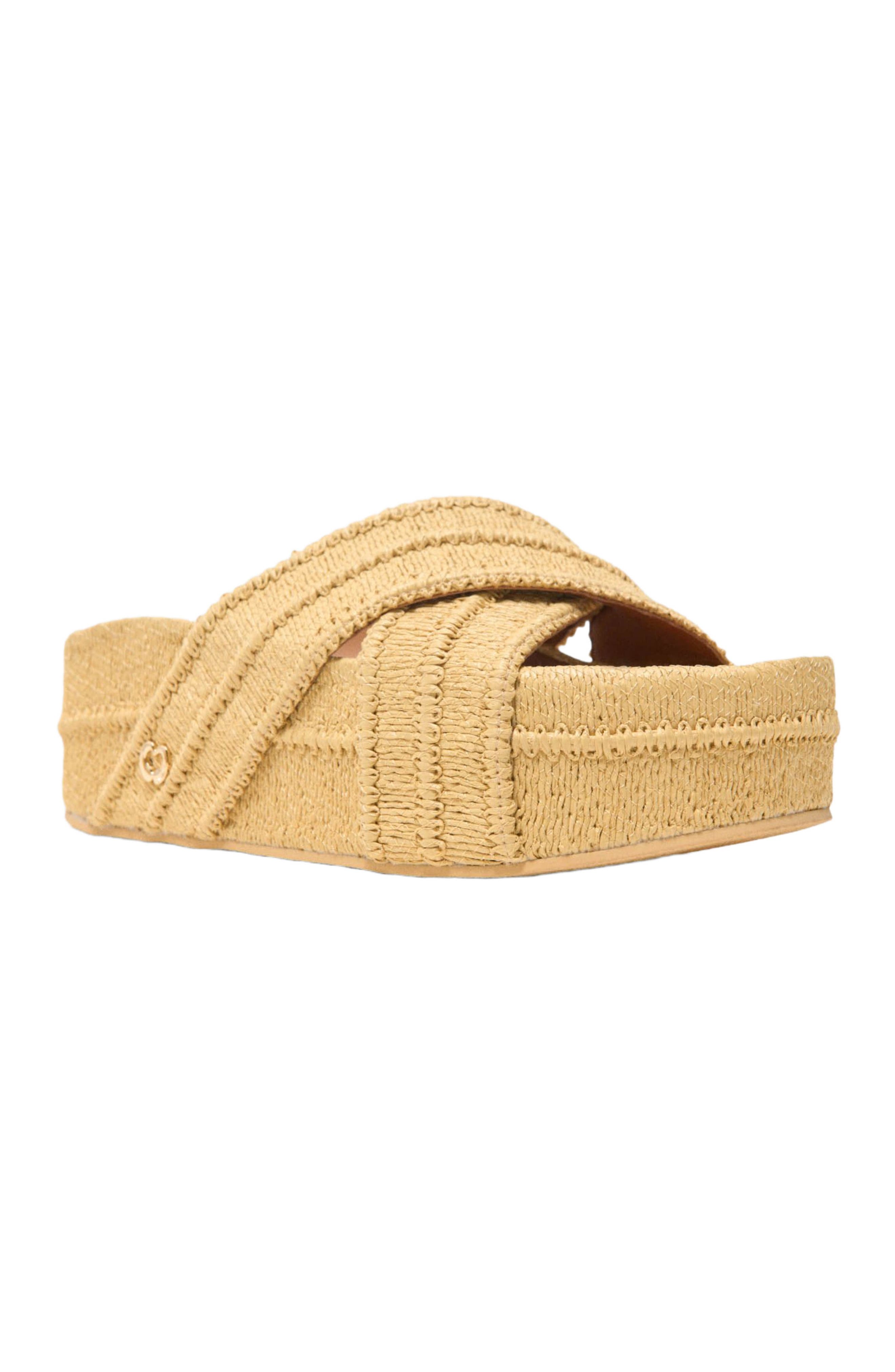 maje Platform sandals, Alternate, color, Beige
