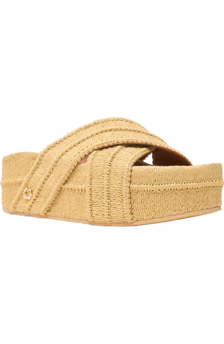 maje Platform sandals, Alternate, color, Beige