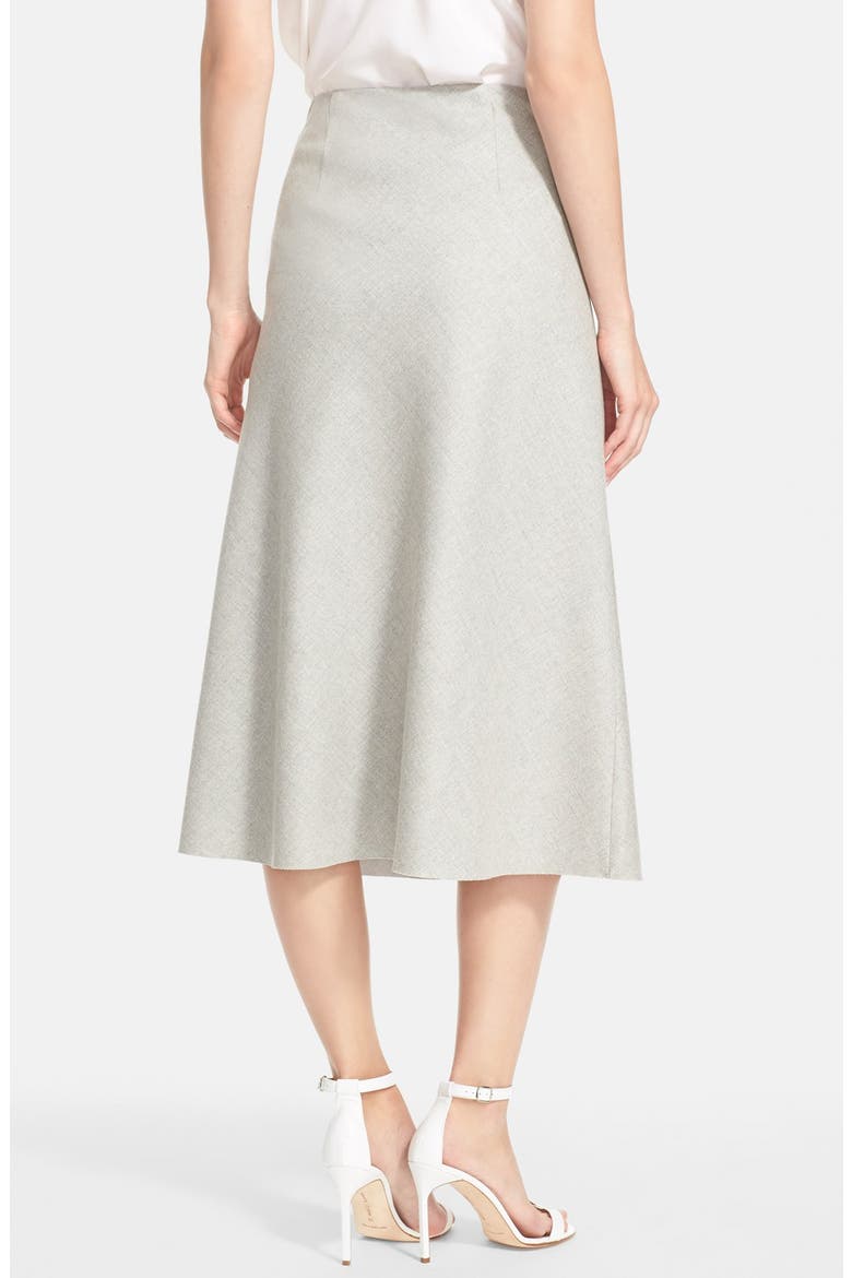 'Jahneem' Flannel Skirt, Alternate, color, LIGHT GREY