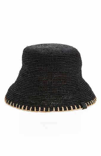 rag & bone Jade Packable Raffia Straw Bucket Hat