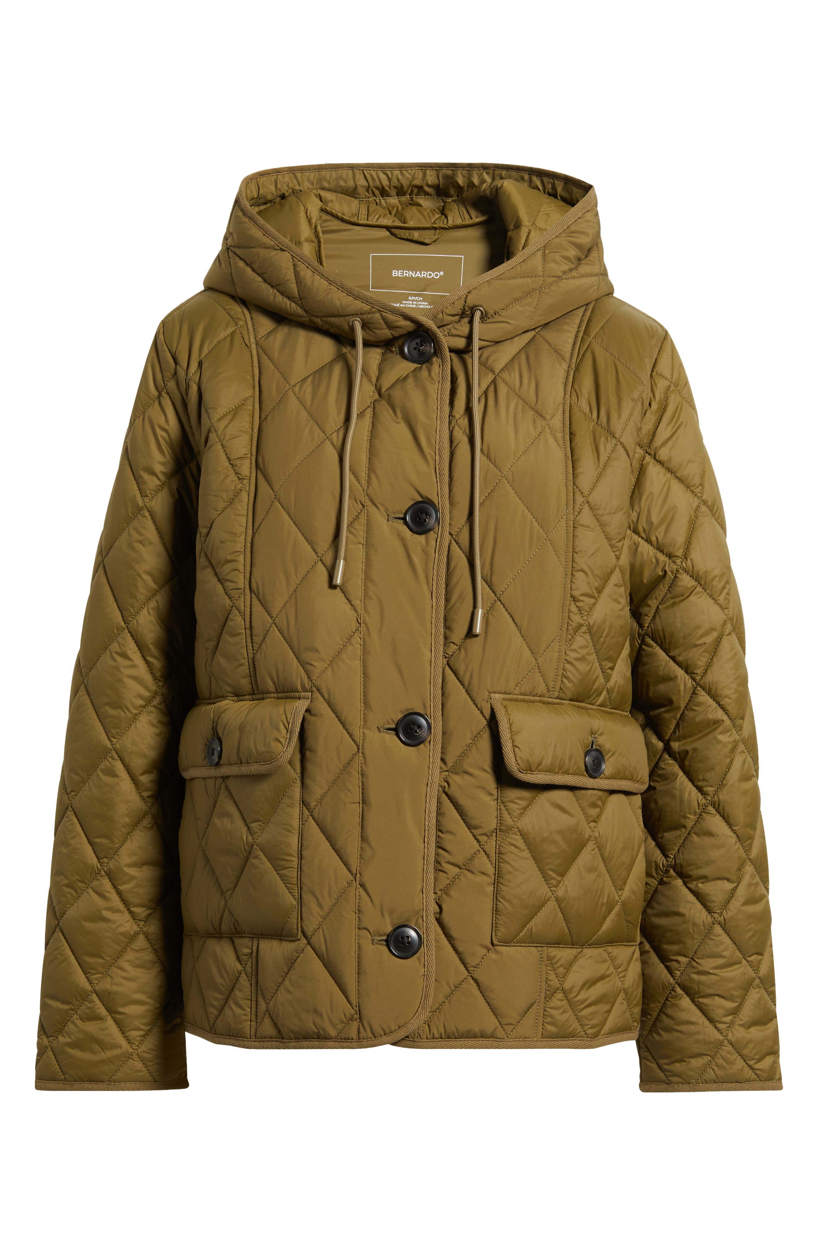 Женские куртки Bernardo Diamond Quilted Hooded Liner Jacket — фото 6
