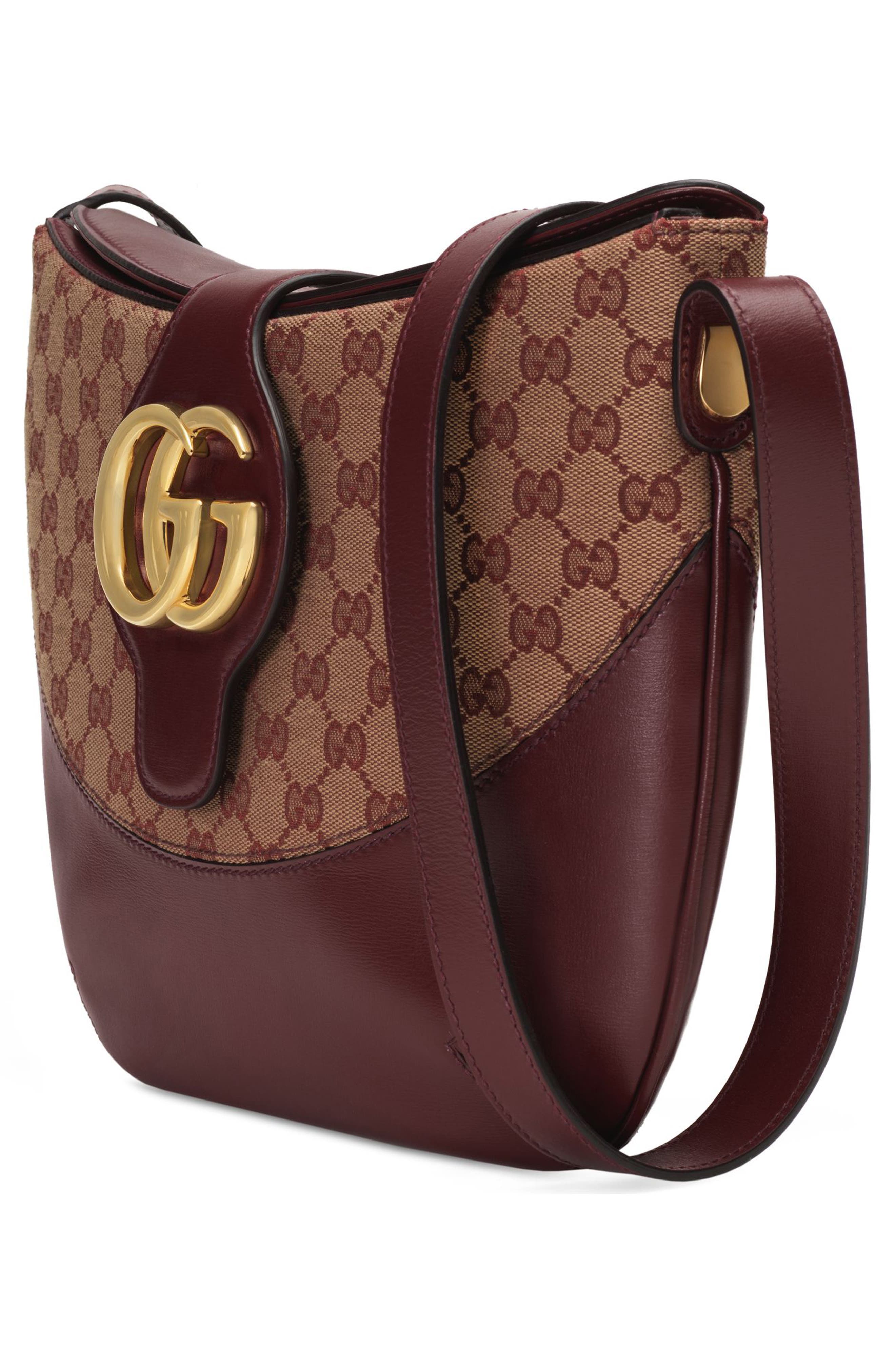 Gucci Medium GG Canvas & Leather Shoulder Bag, Alternate, color, 