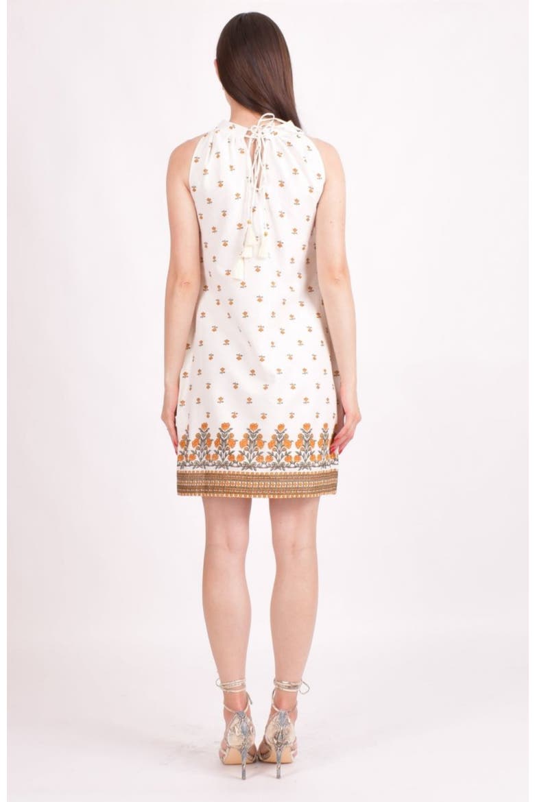 Hazie Halter Cotton Mini Dress, Alternate, color, White