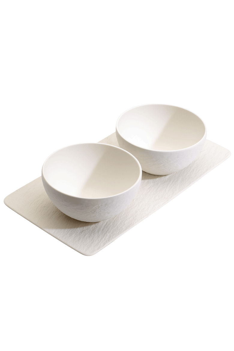 Manufacture Rock blanc 3 Piece Condiment Set, Main, color, white