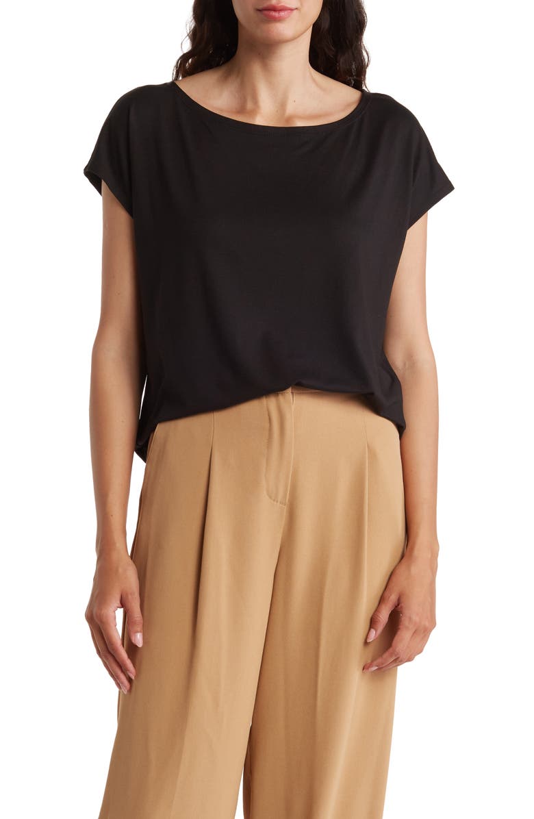 Bobeau One-Shoulder Dolman Sleeve T-Shirt, Main, color, 