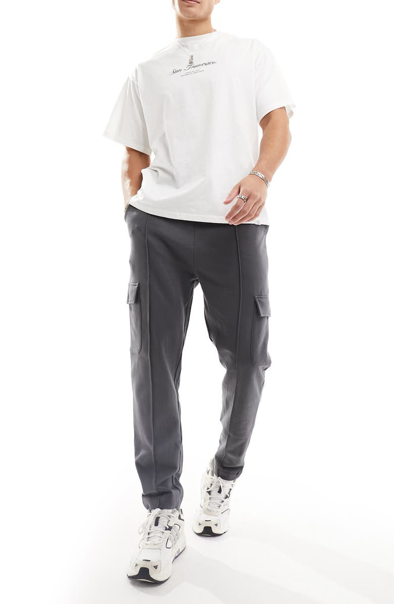 ASOS DESIGN Tapered Cotton Cargo Joggers, Main, color, 