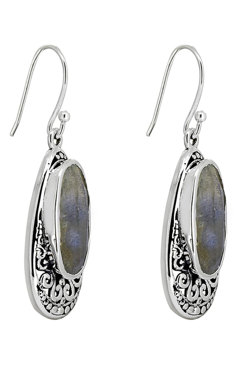 YS GEMS Labradorite Drop Earrings, Alternate, color, 