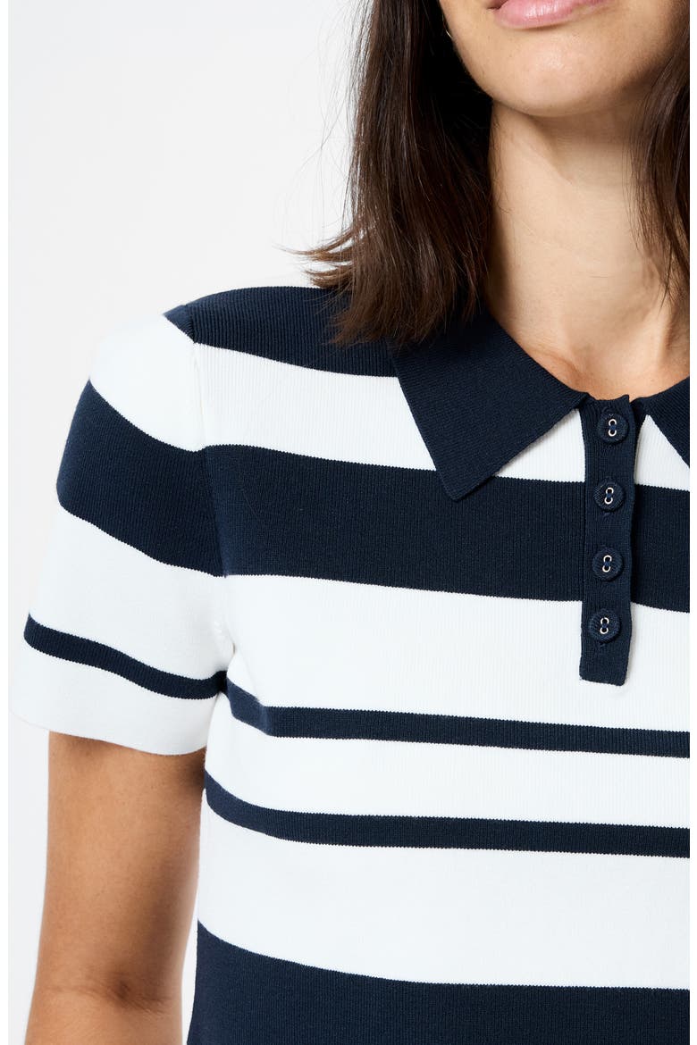 Maxime Stripe Polo, Alternate, color, SUMMERWHITE-MARINE
