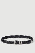 Brunello Cucinelli Braided calfskin belt with detailed buckle and tip