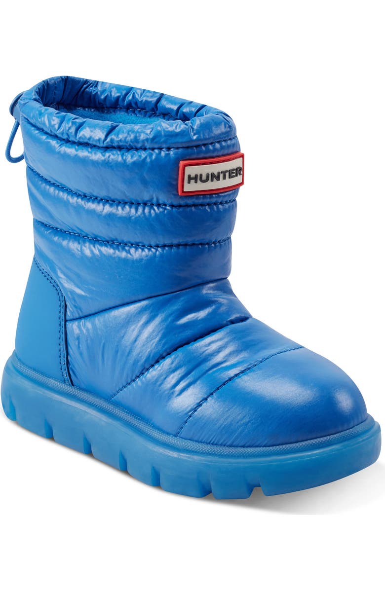 Hunter Kids' Cuddle Lug Sole Insulated Waterproof Snow Boot, Main, color, Medium Blue