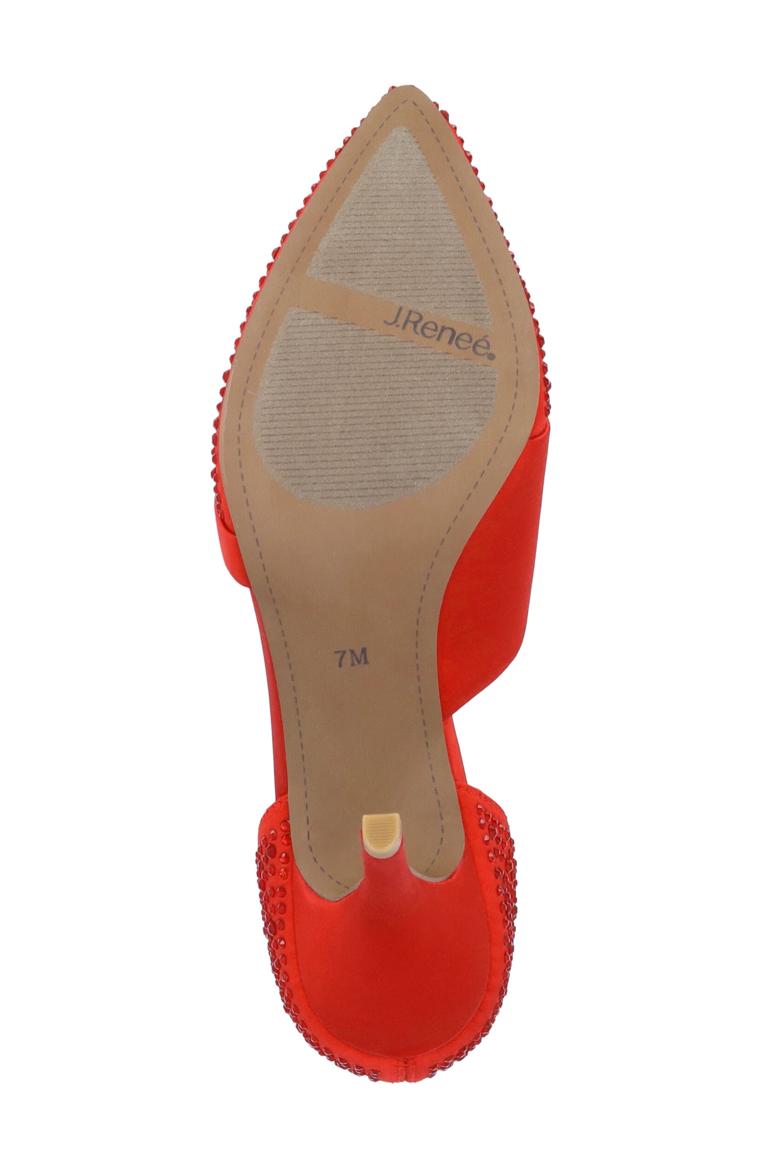 J. Reneé Kaleena d'Orsay Pointed Toe Pump, Alternate, color, Red