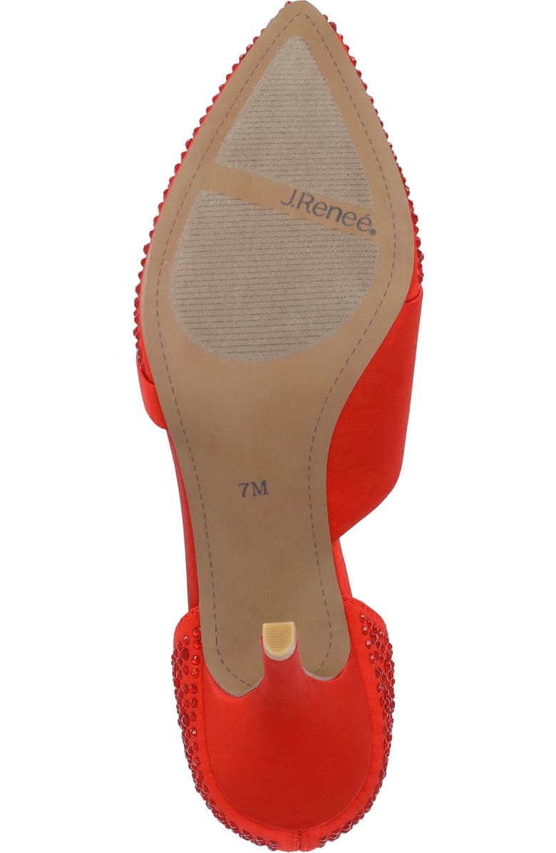 J. Reneé Kaleena d'Orsay Pointed Toe Pump, Alternate, color, Red