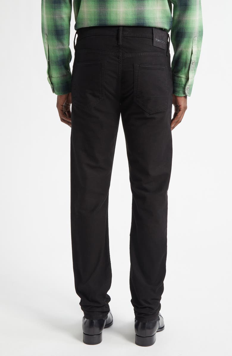 TOM FORD Slim Fit Moleskin Pants, Alternate, color, Black