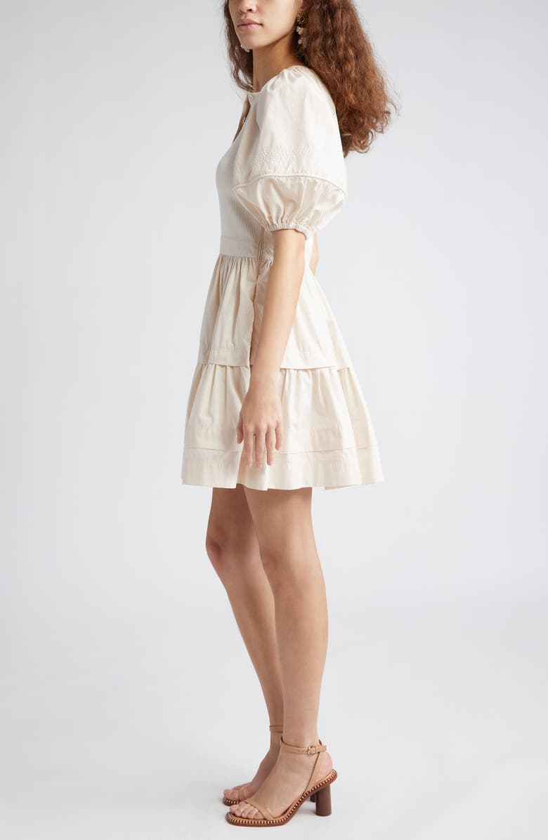 Ulla Johnson Amelia Mixed Media Minidress, Alternate, color, 