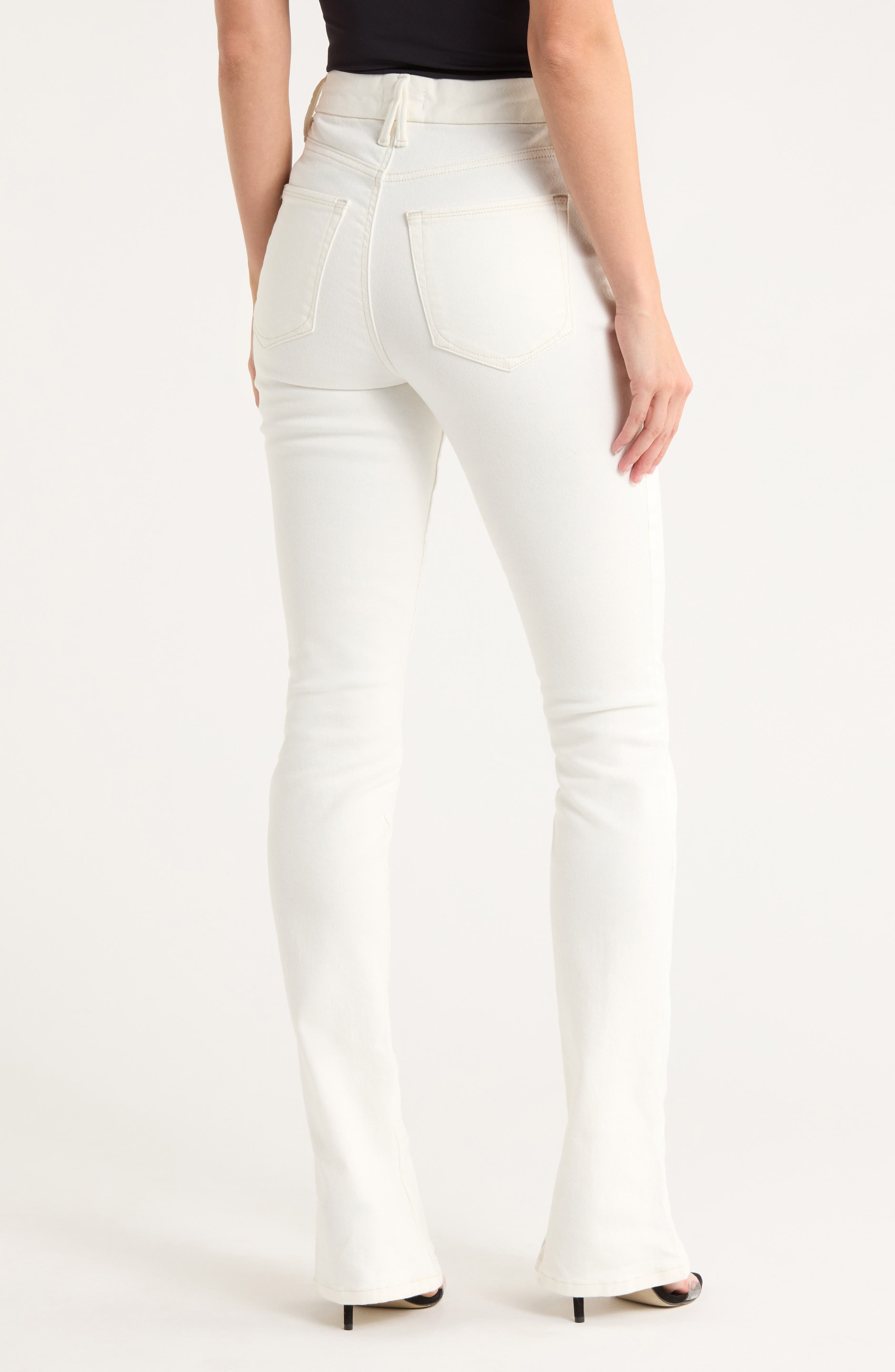Good American Good Legs High Waist Micro Bootcut Jeans (Women ...