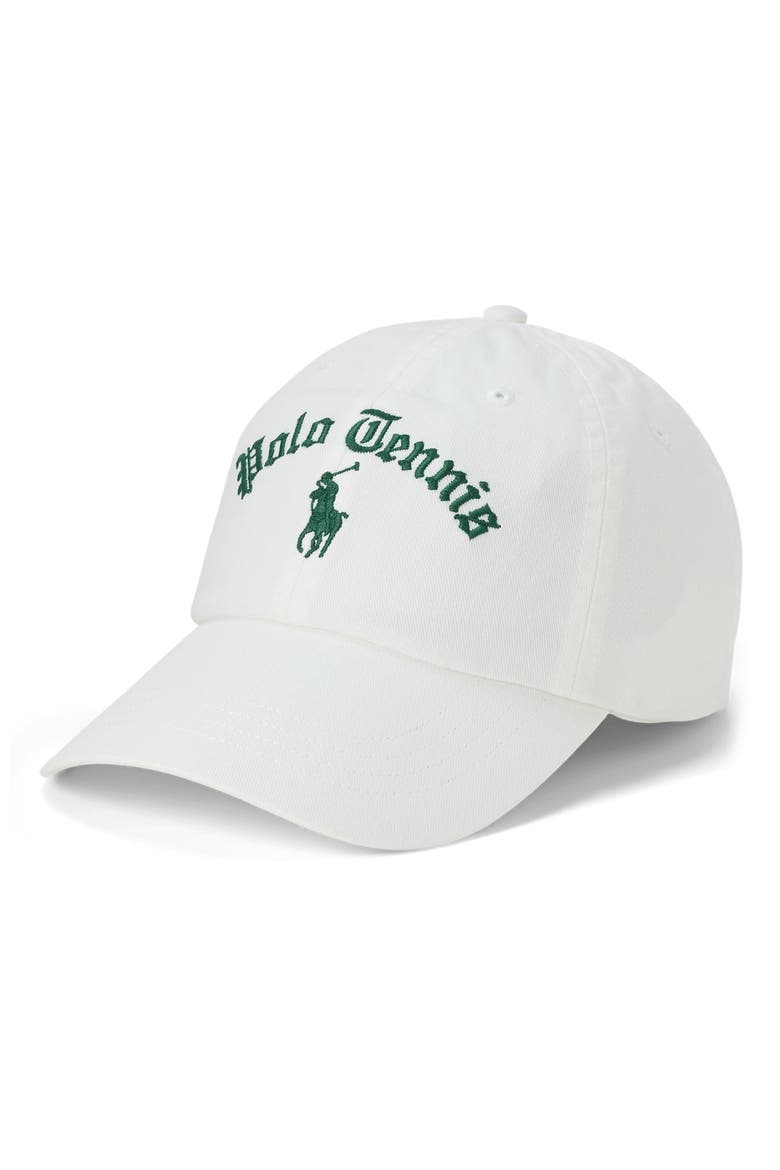 Embroidered Twill Baseball Cap, Main, color, PAPER WHITE
